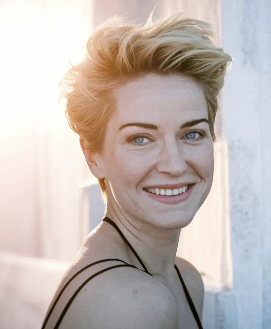 short hair summer styles Playful Pixie with Soft Volume
