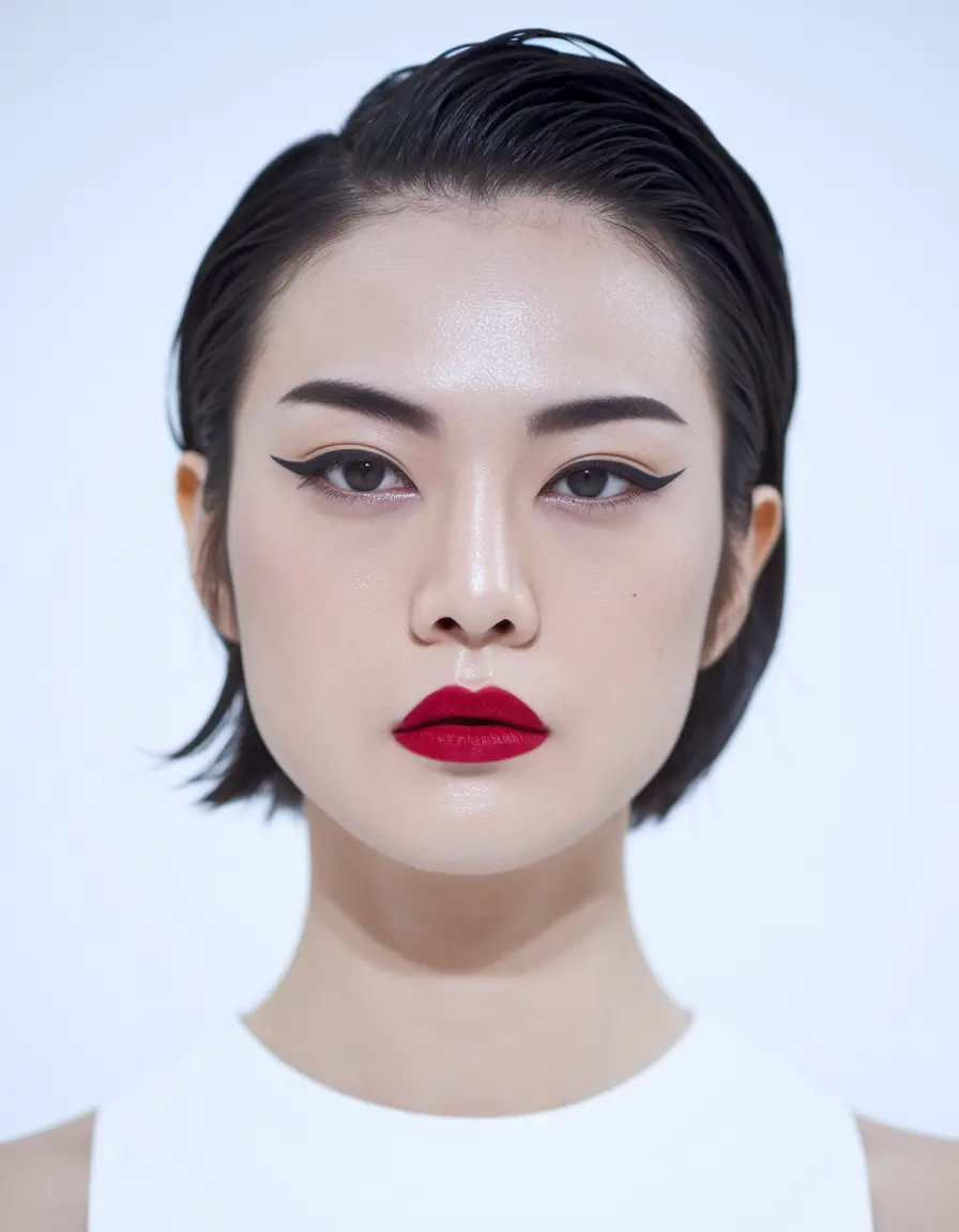 trendy summer hairstyles short hair Sleek Wet Look Bob