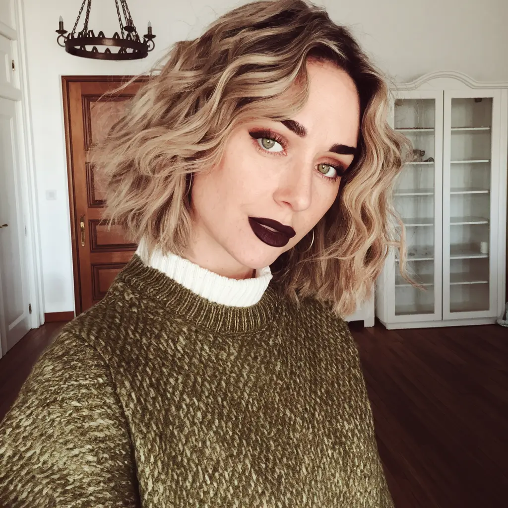 short hair summer styles Textured Blonde Lob with Soft Waves