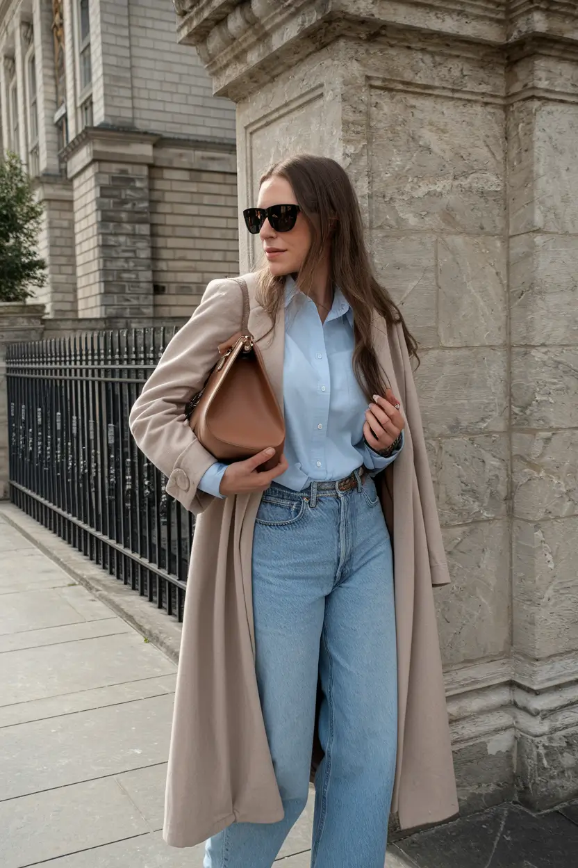 fall old money outfits jeans Clean Lines and Casual Power