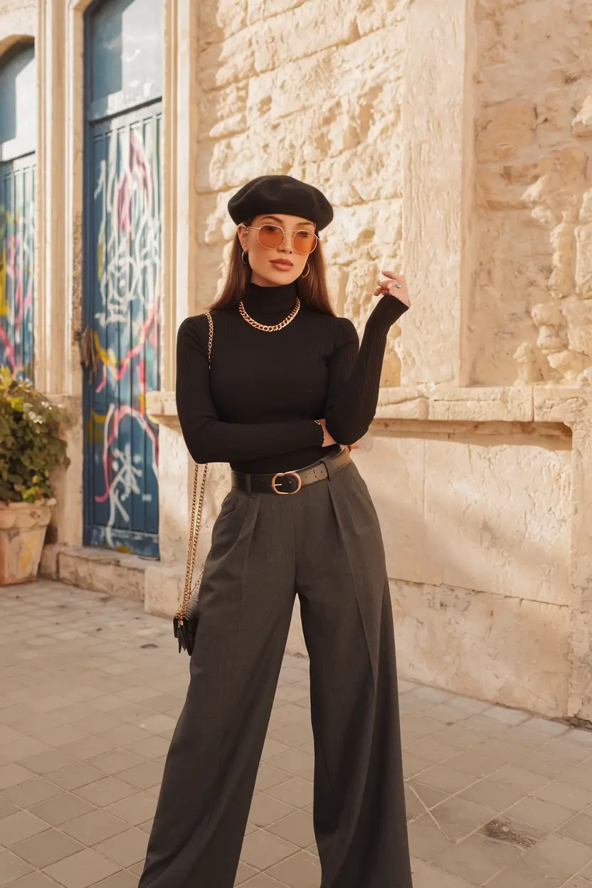 fall old money outfits pants Timeless Parisian Meets Tailored Tomboy