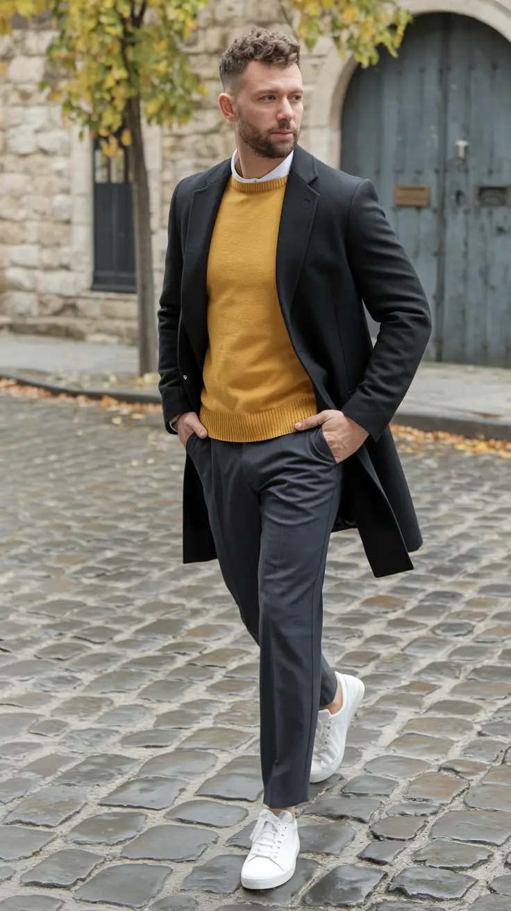 fall-business-casual-outfit-men-Golden-Hues-with-Parisian-Elegance
