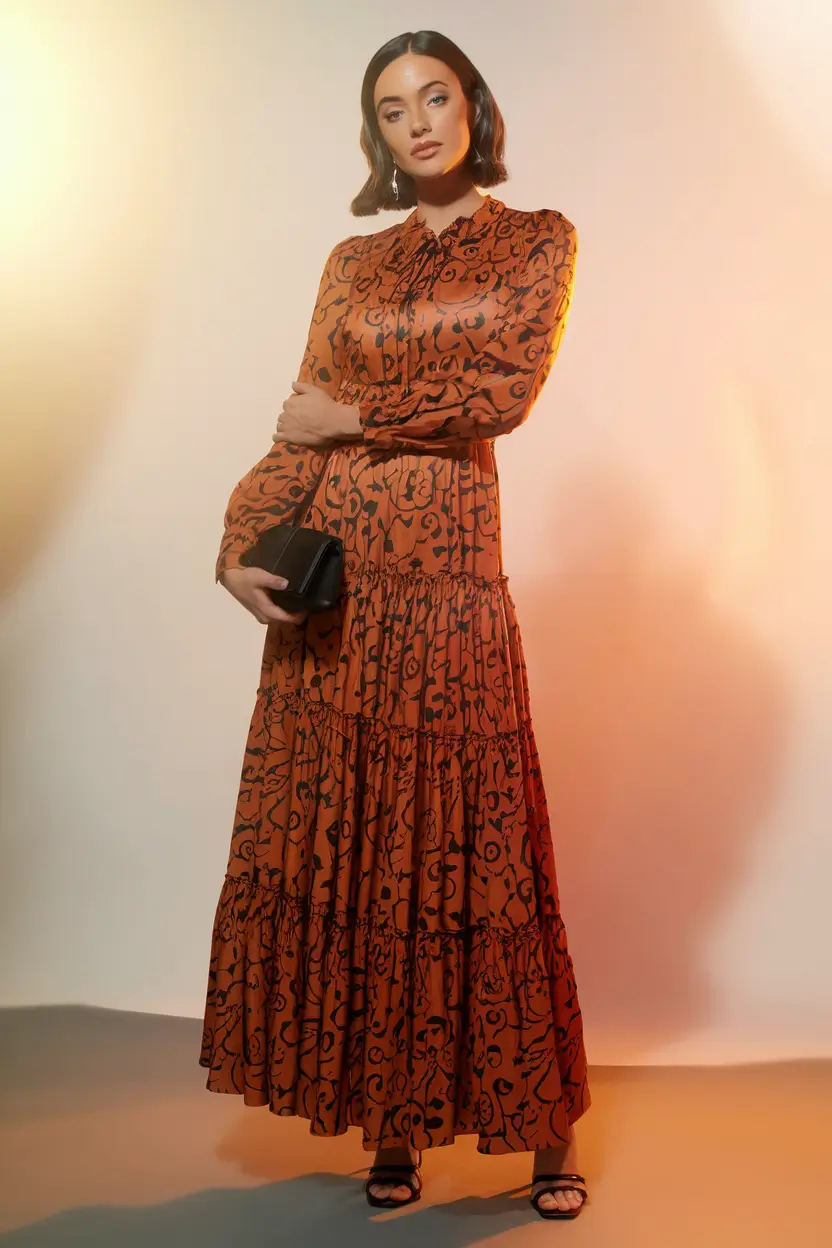 october wedding guest outfits outdoor long sleeve
