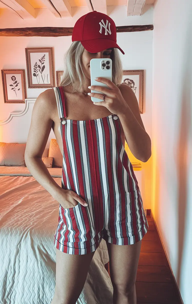 4th of july outfits ideas 2025 Stripes & Snapbacks for the Win