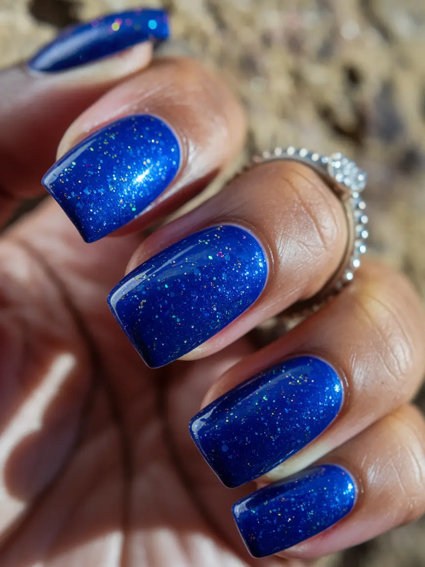 august nails colors Starry Midnight Square
