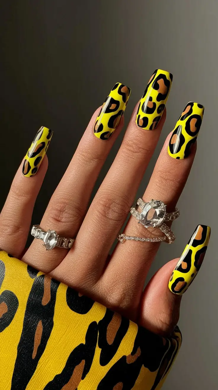 august nails colors 2025+Wild Leopard Print for the Maximalist Babe