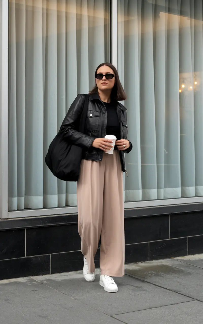 autumn outfits ideas 2025+Modern Street with Sporty Minimalism