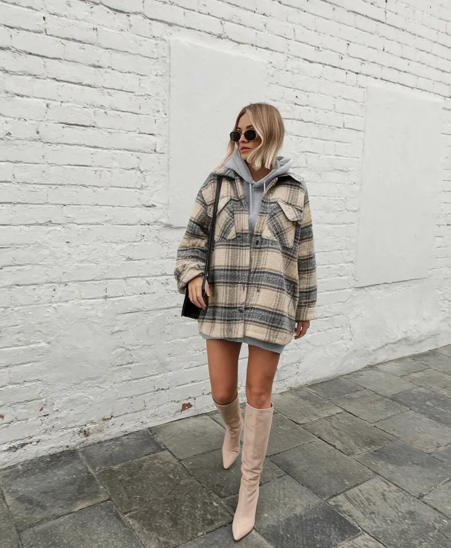 autumn outfits ideas 2025+Cozy Oversized Layers with Elevated Street Chic