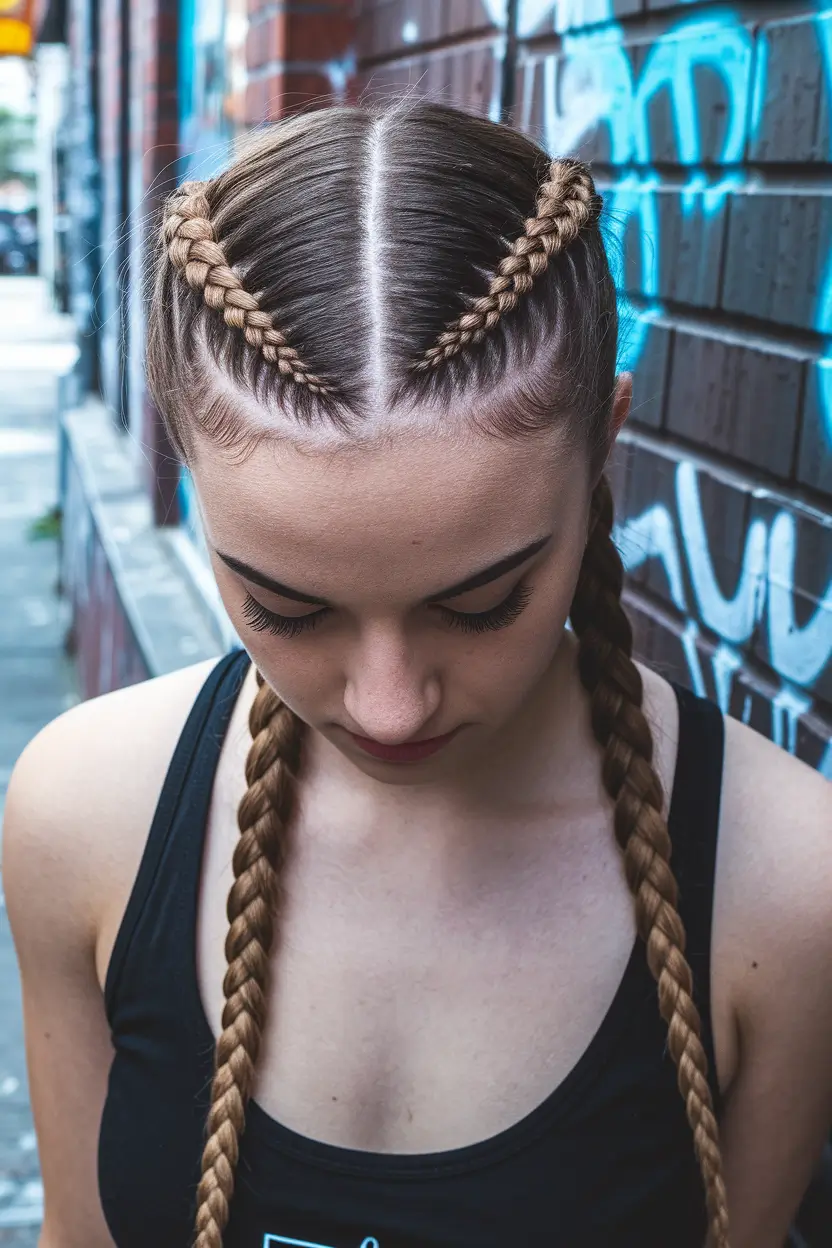 back to school hairstyles - cute ideas 2025 Classic Boxer Braids for Active Days