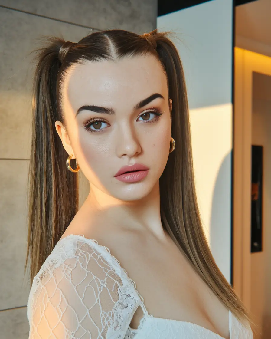 back to school hairstyles - cute ideas 2025 Cheeky Mini Pigtails