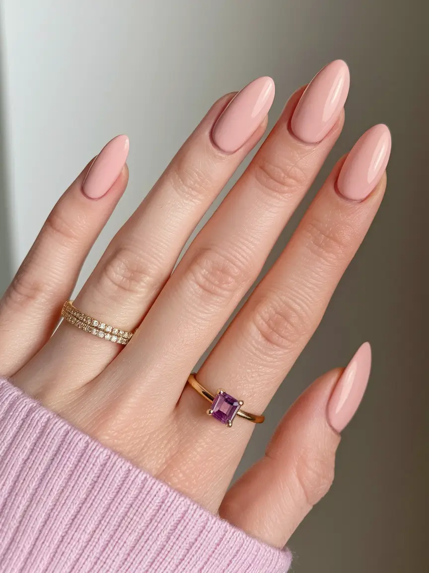 back to school nails - cute ideas 2025 Blush Uniform