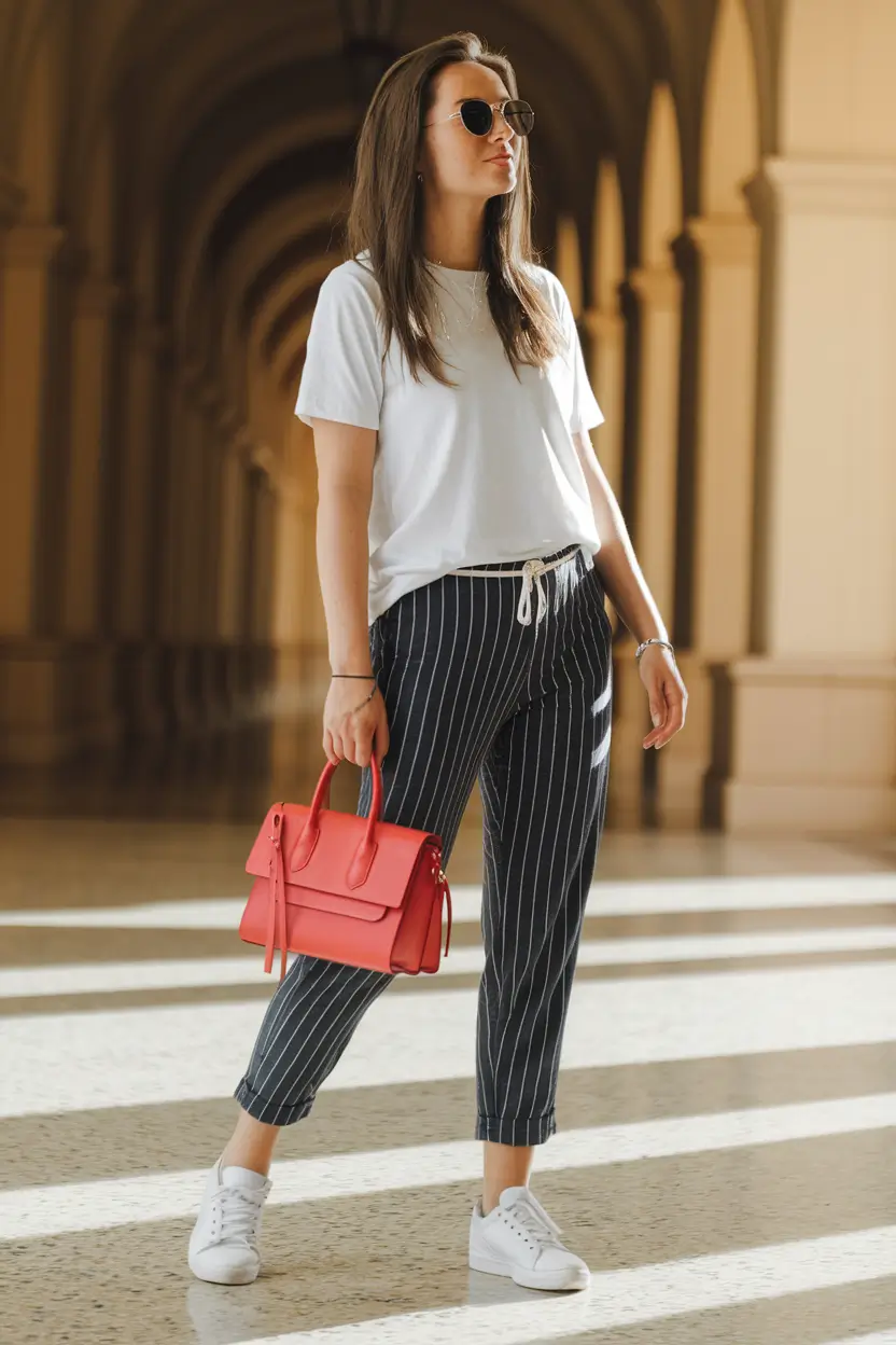 back to school outfits - cute ideas 2025 Preppy Casual with a Pop of Red