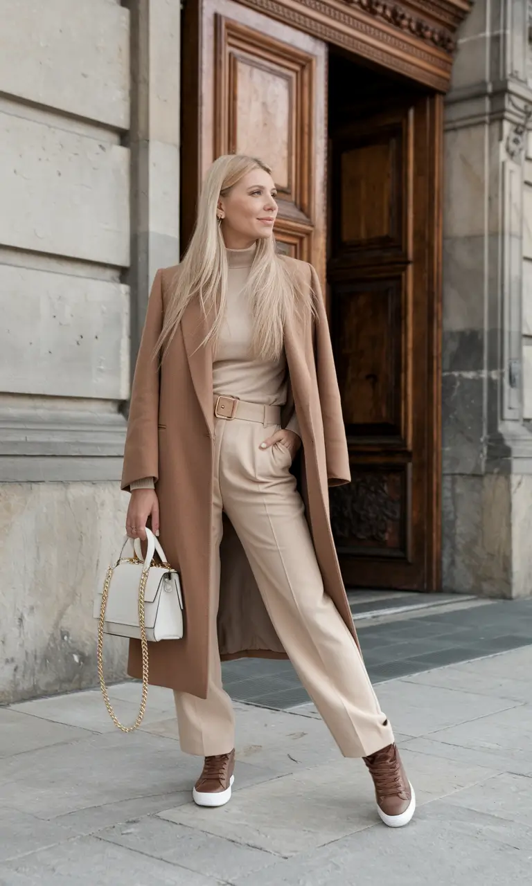 fall business casual outfits 2025 Neutral Layers With a Soft Power Edge