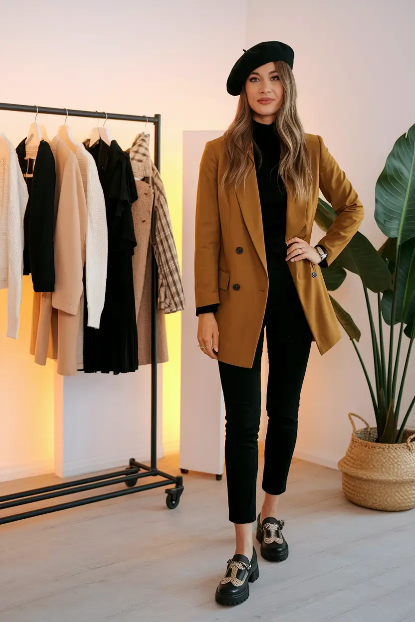 fall business casual outfits 2025 Parisian-Inspired Fall Workwear with Attitude