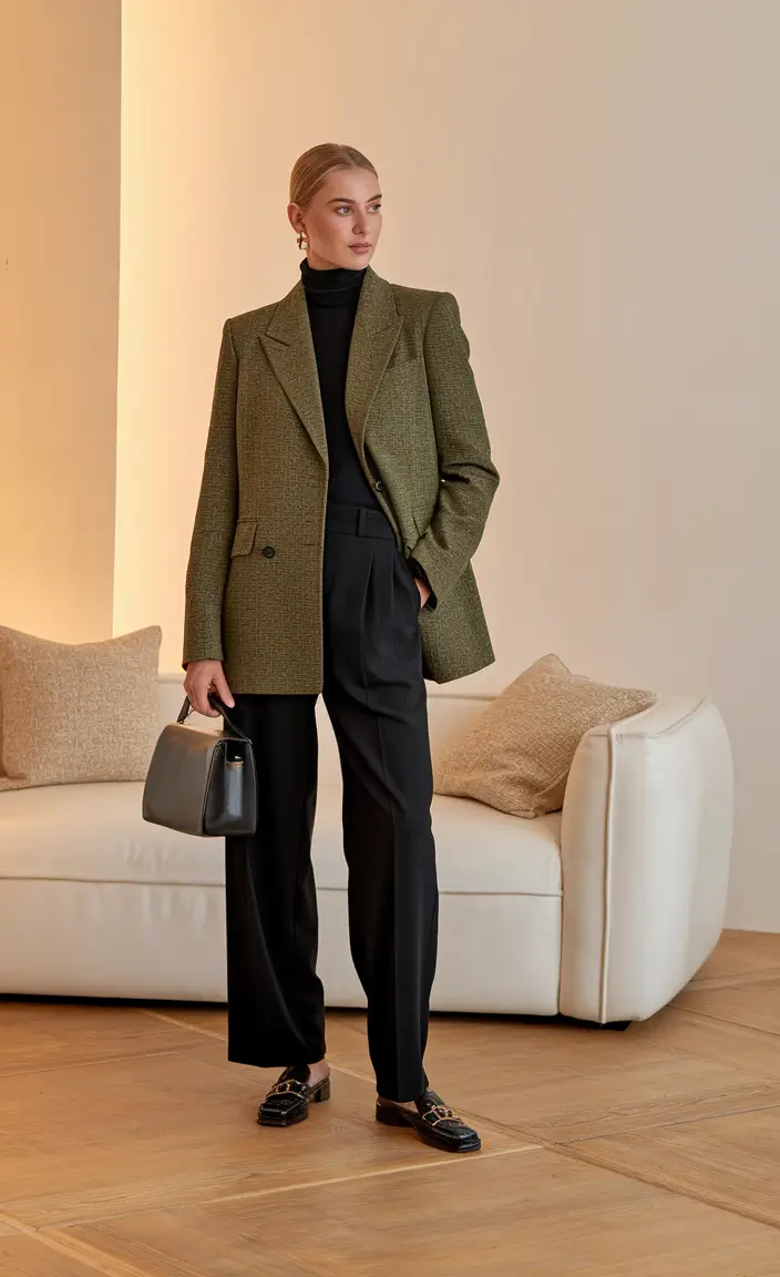 fall business casual outfits 2025 Earthy Tones With an Executive Twist