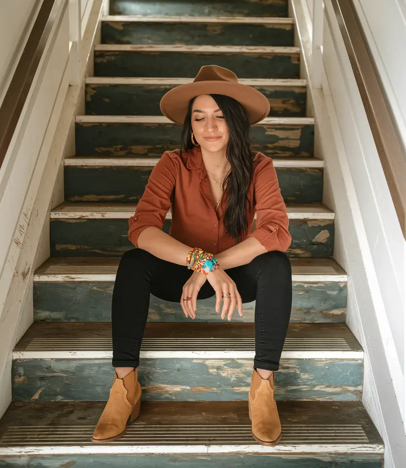 fall outfits latina women Western Spice with a Hint of Fire