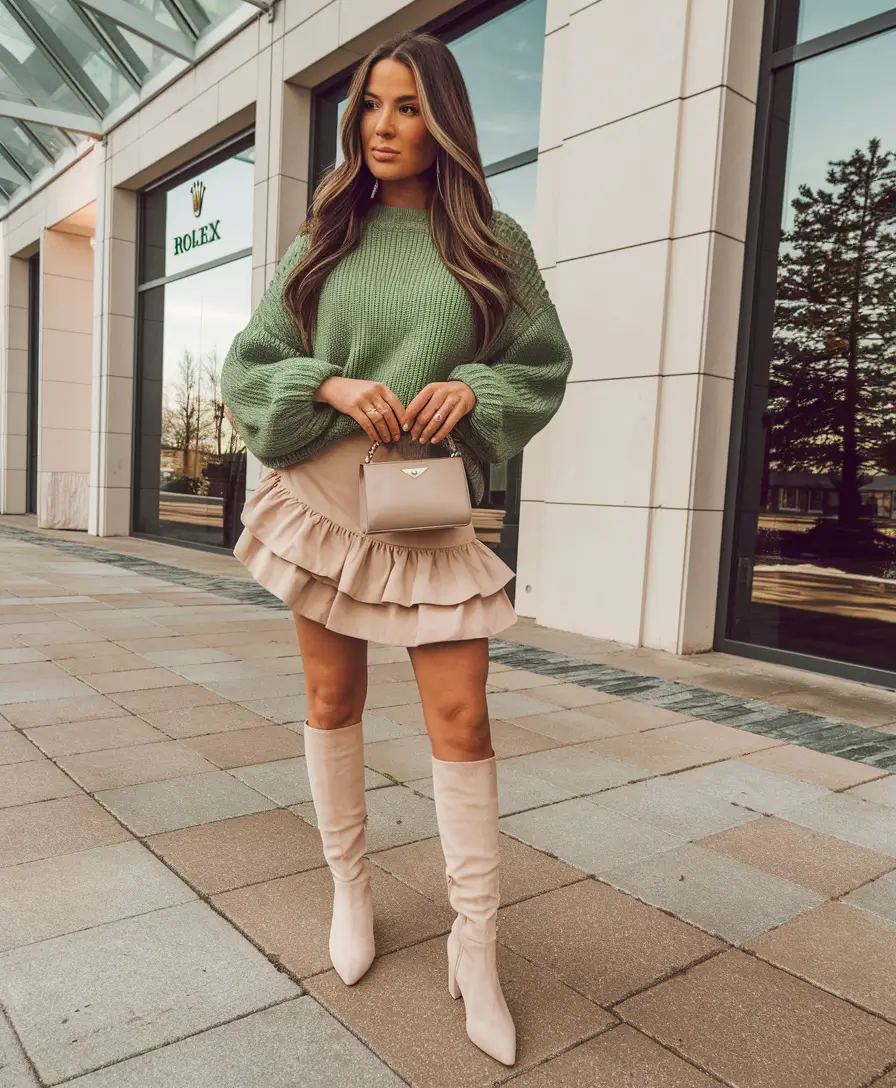cute fall outfits for women 2025 Soft Volume with Ruffle Confidence