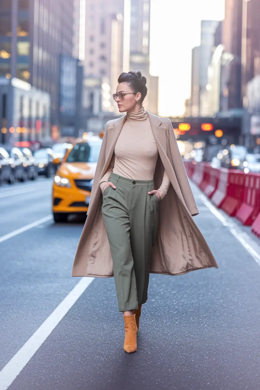 cute fall outfits for women 2025 City Sleek in Soft Neutrals