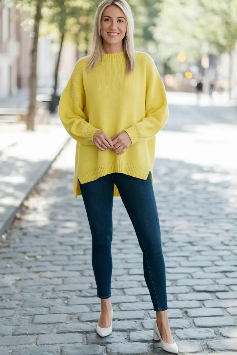 early fall outfits ideas 2025 Sunshine and Denim Simplicity