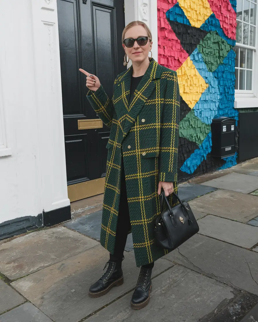 fall outfits ideas for women+Checkered Coats and City Swagger
