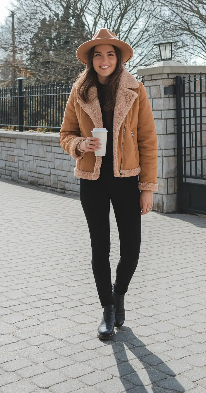 fall outfits ideas for women Classic Camel and Black for Cozy Confidence