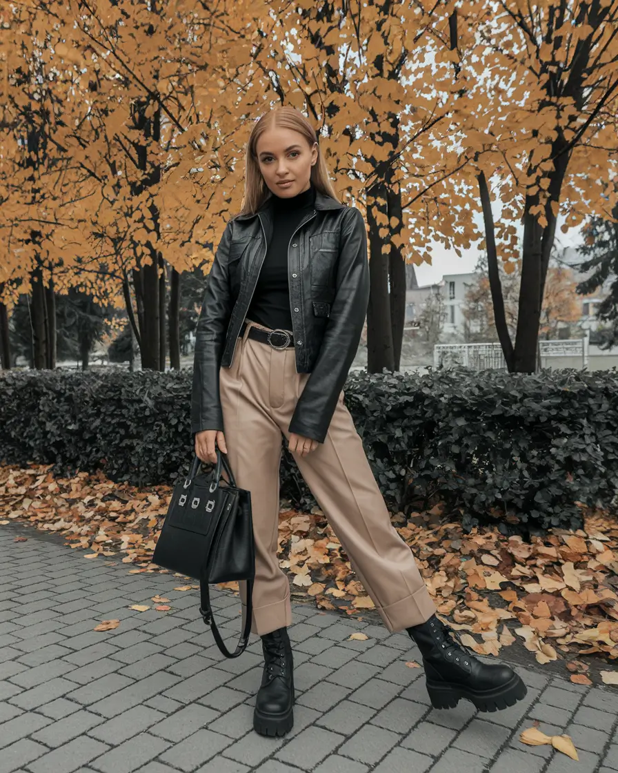 fall outfits ideas black women+Chic Rebel in Neutrals