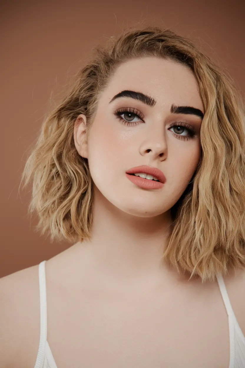 end of summer hairstyles Natural Curls in a Textured Wavy Bob