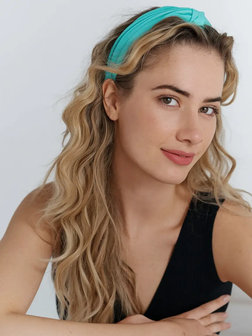 end of summer hairstyles Long Curly Hair with Statement Headband
