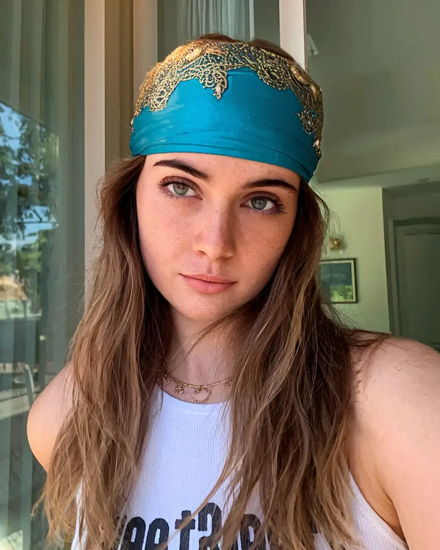end of summer hairstyles Headwrap Glam with Beach Texture