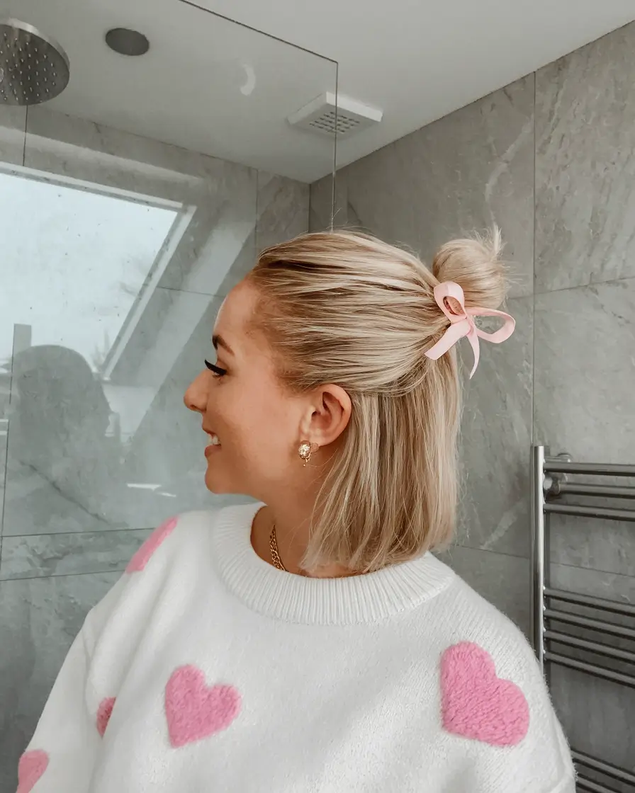 end of summer hairstyles Short and Sweet with a Baby Bun
