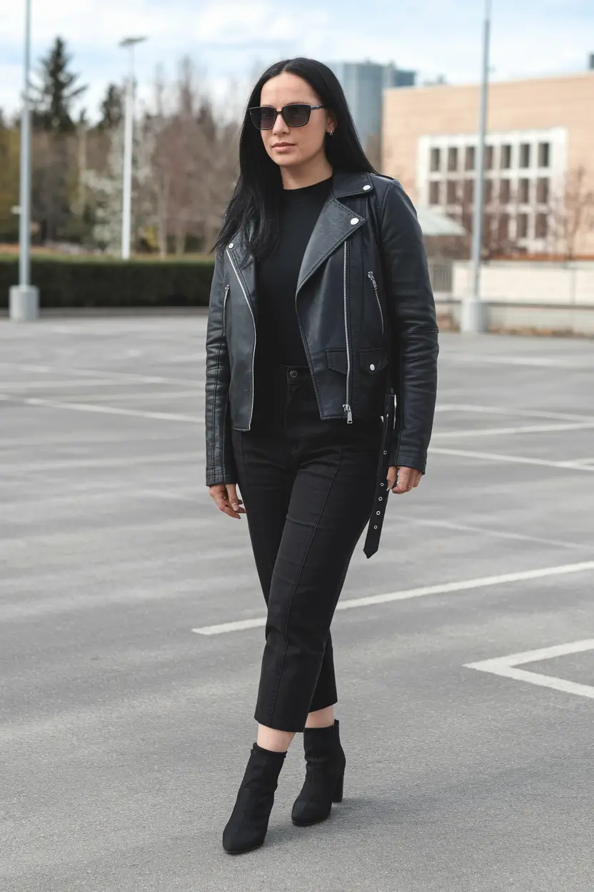 fall outfits women over 30 All-Black with an Attitude