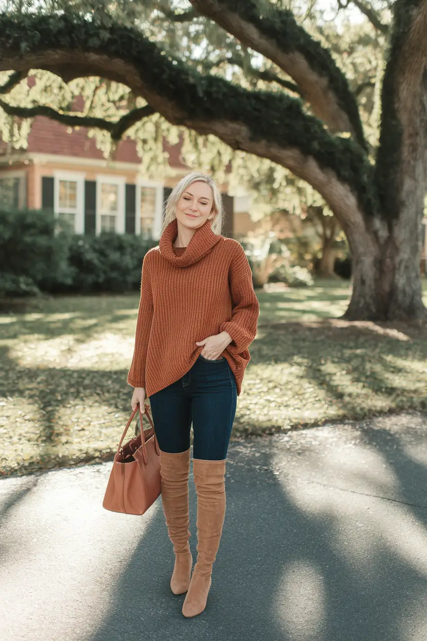 fall outfits women over 30 Cinnamon Cozy and Everyday Chic