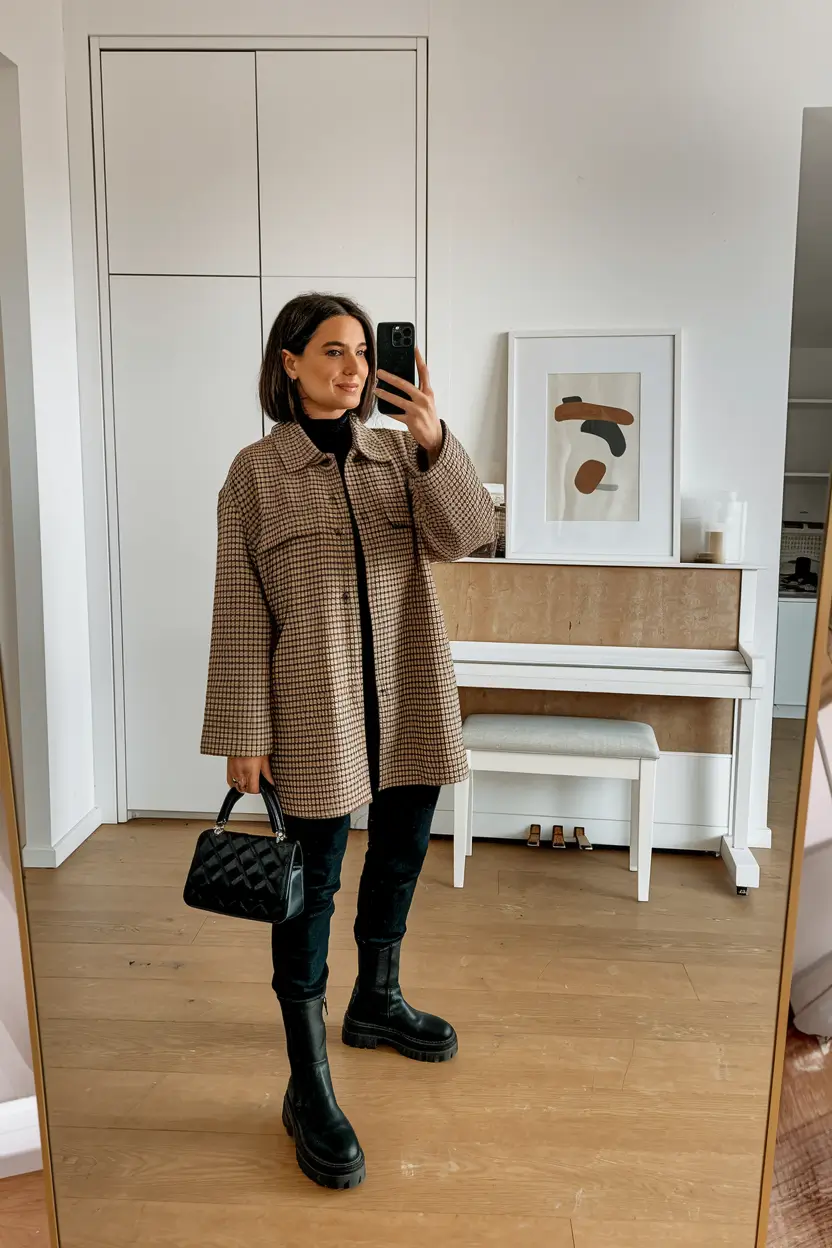 fall fashion inspo women Minimalist Neutrals with a Structured Edge