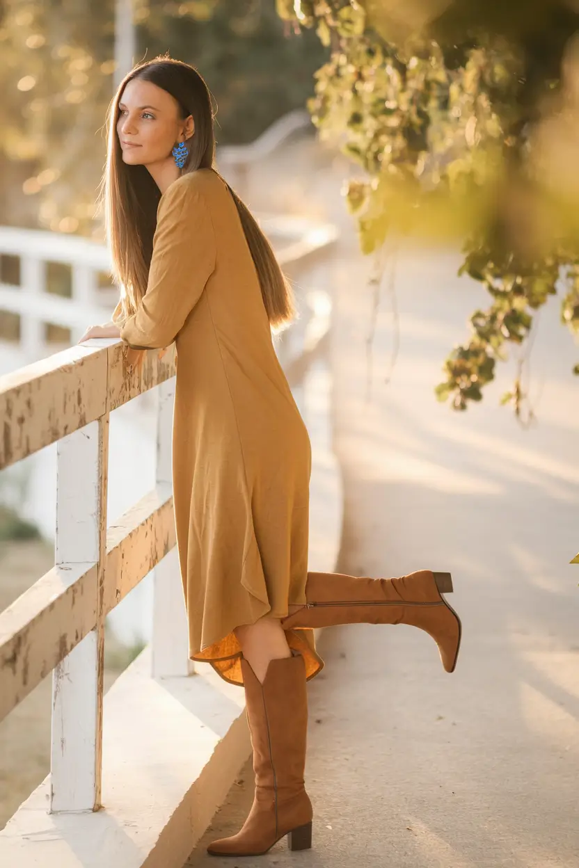 fall fashion inspo women Warm Harvest Tones Meet Western Romanticism