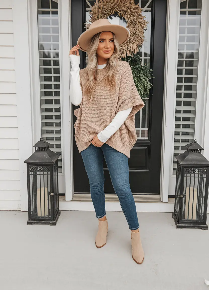 fall fashion inspo women Neutral Tones and Soft Layers for a Clean Country Feel