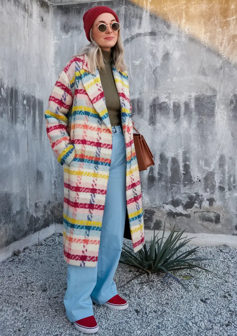 everyday fall outfits for women Playful Color Blocking for Chilly Days
