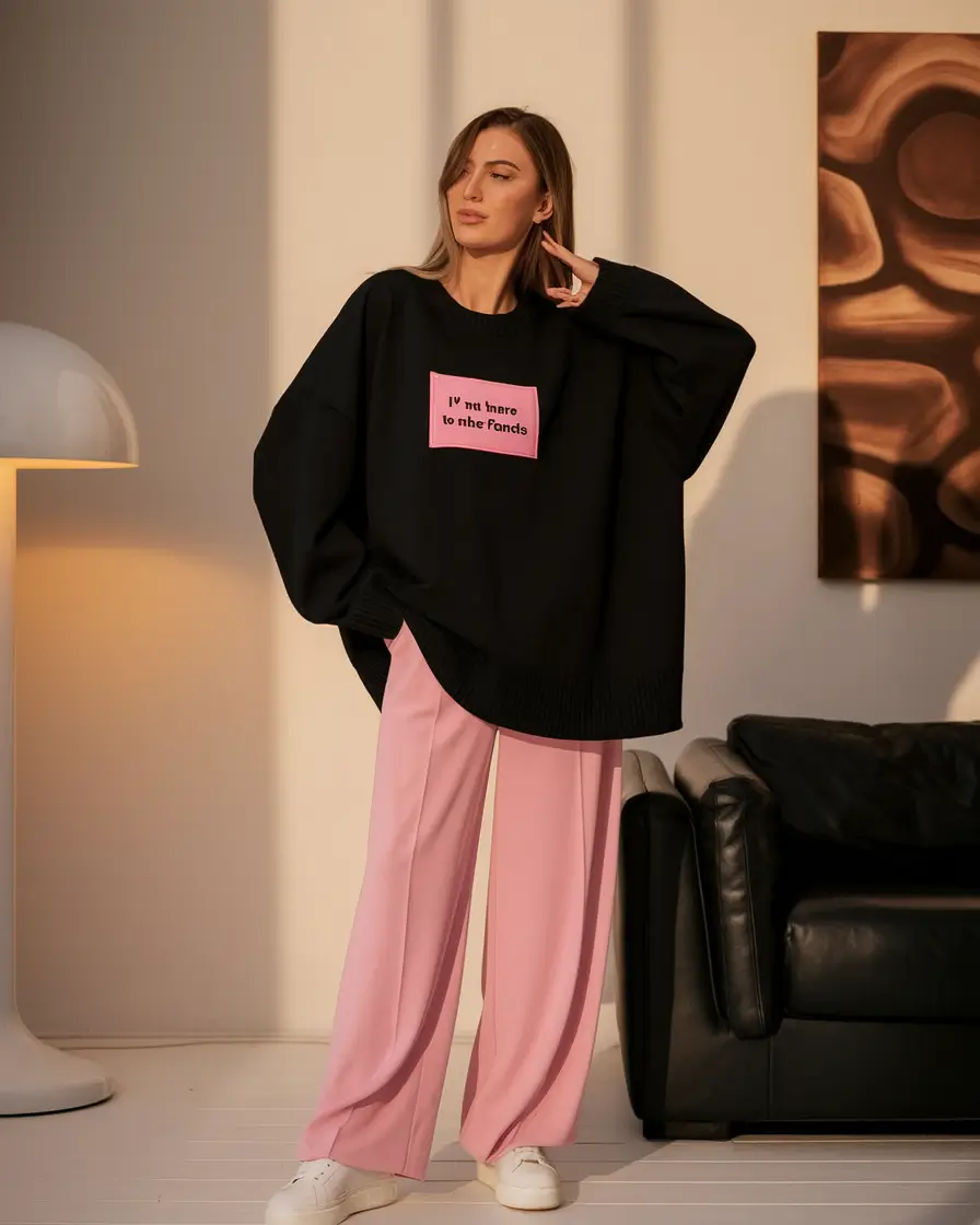 everyday fall outfits 2025 Effortless Power: Oversized Statement and Soft Pink Flow