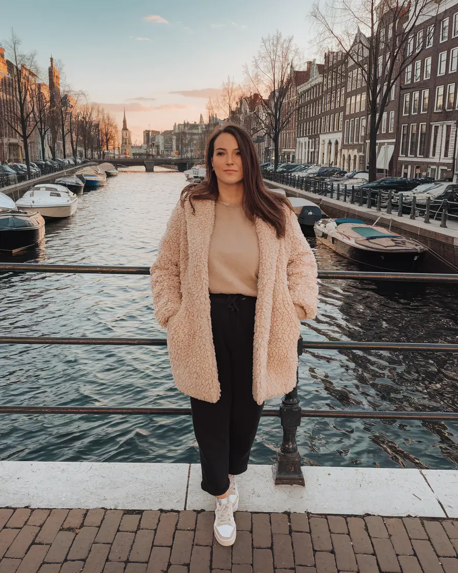 everyday fall outfits comfy Teddy Mood: Soft Neutrals and a Cozy Stride