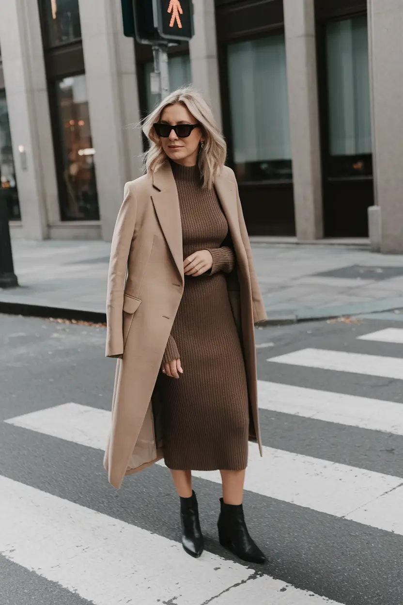 everyday fall outfits business casual Structured Neutrals for Crisp Mornings