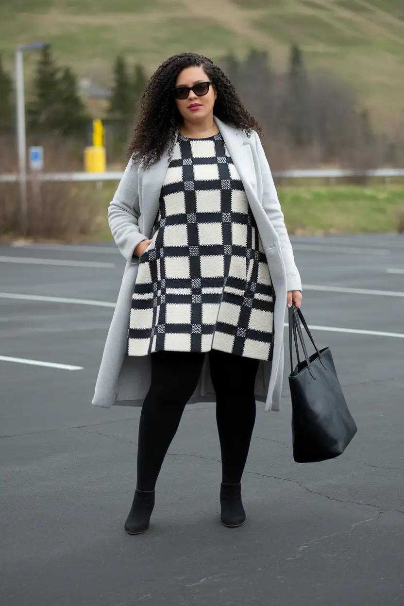 plus size fall fashion for work Smart Plaid Layering That Means Business