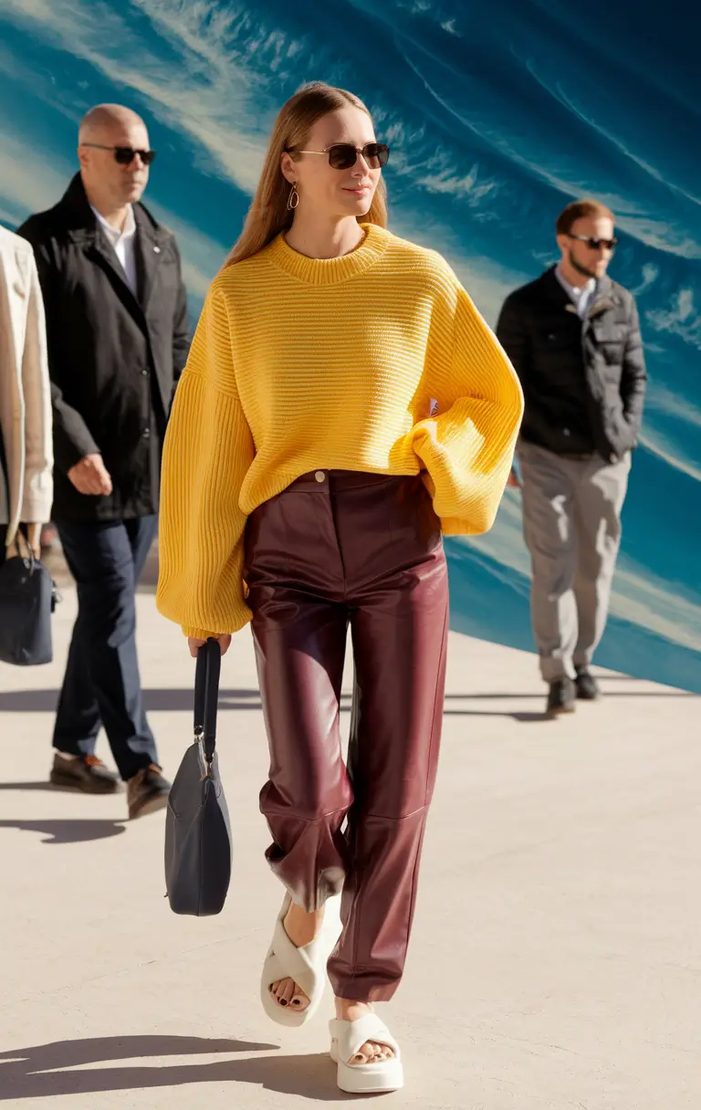 fall fashion trends for women 2025+Bold Texture Meets Luxe Simplicity