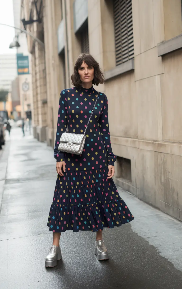 fall fashion trends for women 2025+Playful Dots and Platform Power