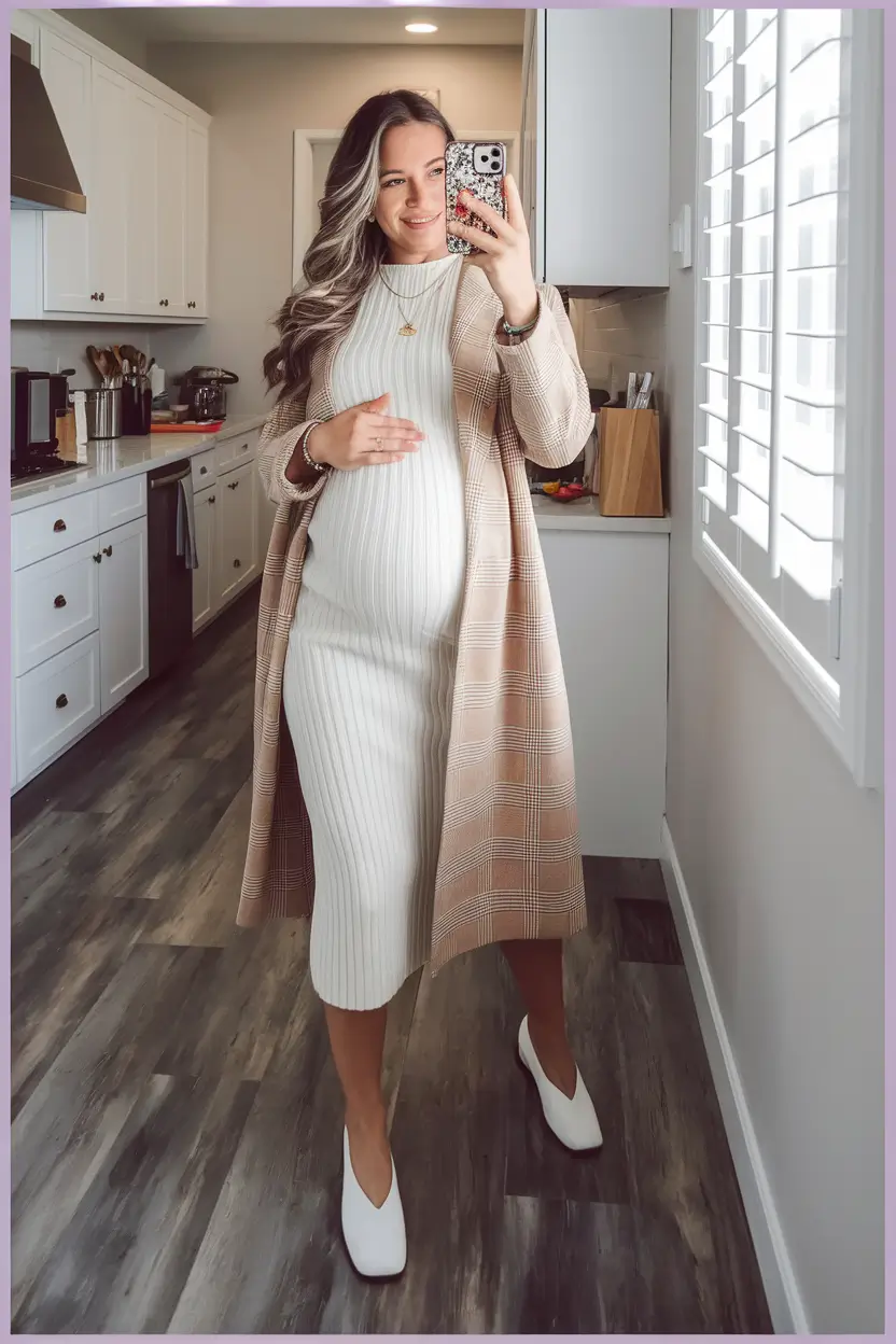 fall outfits for pregnant women dresses Neutrals That Nail It