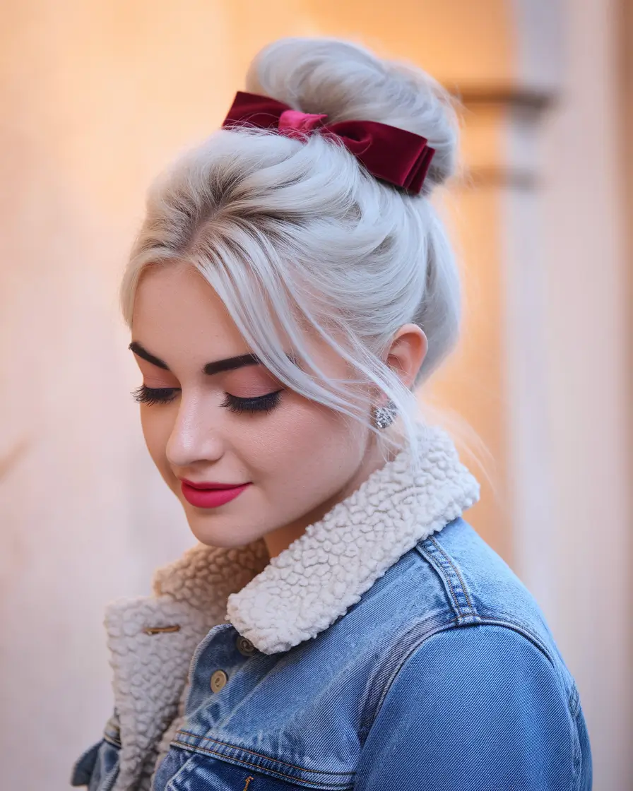 2025 Retro Bun with Velvet Romance