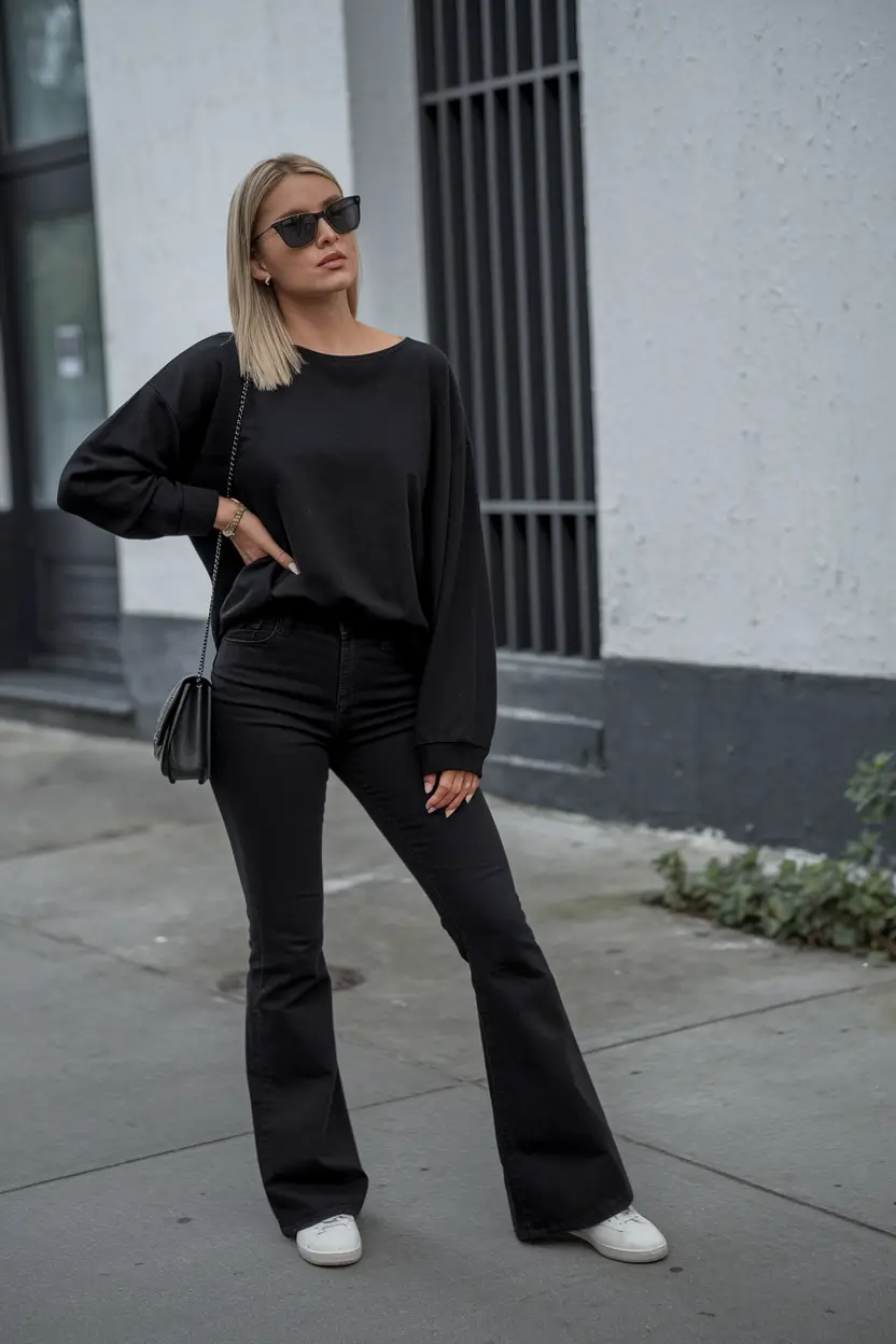 summer to fall transition outfits 2025 All Black and Perfectly Balanced