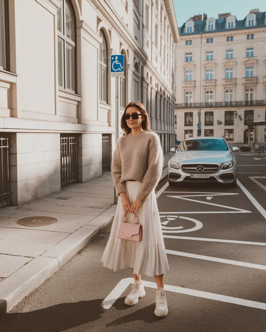 summer to fall transition outfits comfy Soft Layers and Luxe Lengths