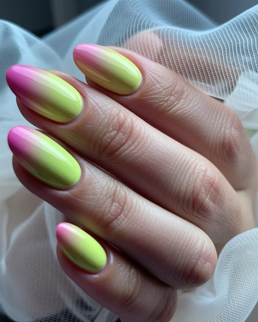 july birthstone color nails watermelon fade for the sweetest days