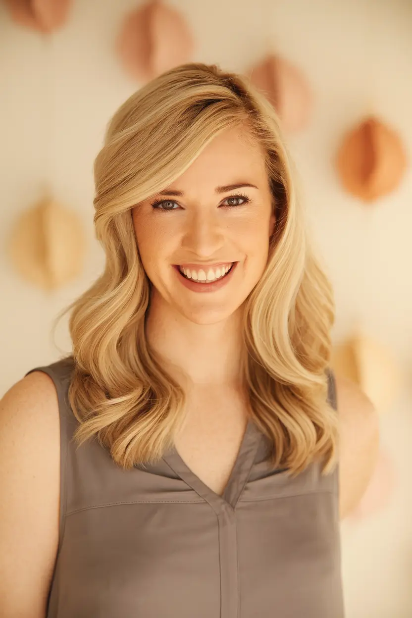 labor day hairstyles Soft Waves with Side Part Volume
