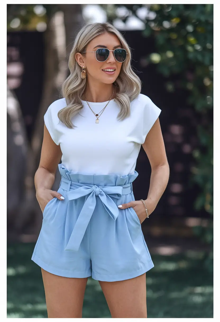 labor day outfits 2025+Powder Blue Chic with Office-to-Brunch Versatility