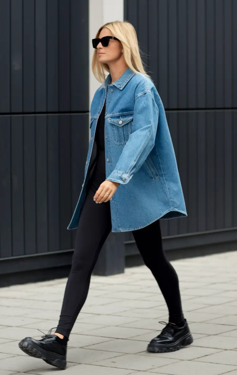 fall capsule wardrobe 2025 casual Effortless Oversized Denim for a Comfy-Chic Uniform